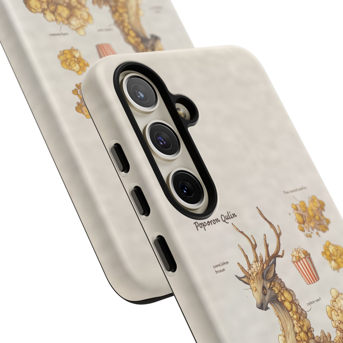 MOUMONS002 Popcorn Quill Phone Case — Cute Popcorn Creature Protective Cover