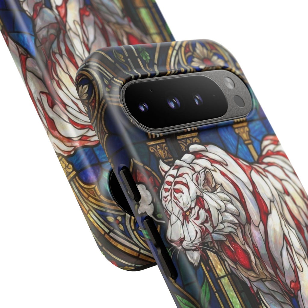 MOUMONS0011 special Stained Glass Phone Case — Protective Tough Case with Gothic Cathedral Design