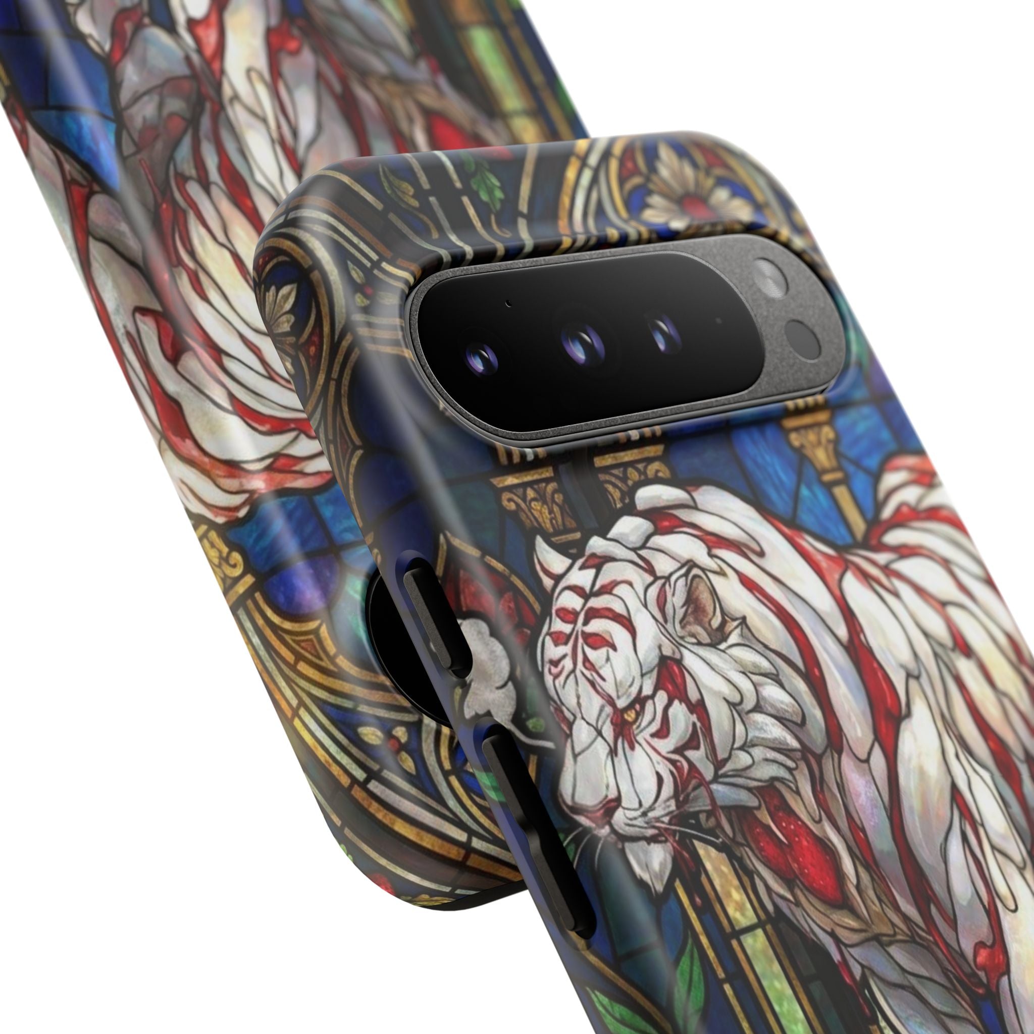 MOUMONS0011 special Stained Glass Phone Case — Protective Tough Case with Gothic Cathedral Design