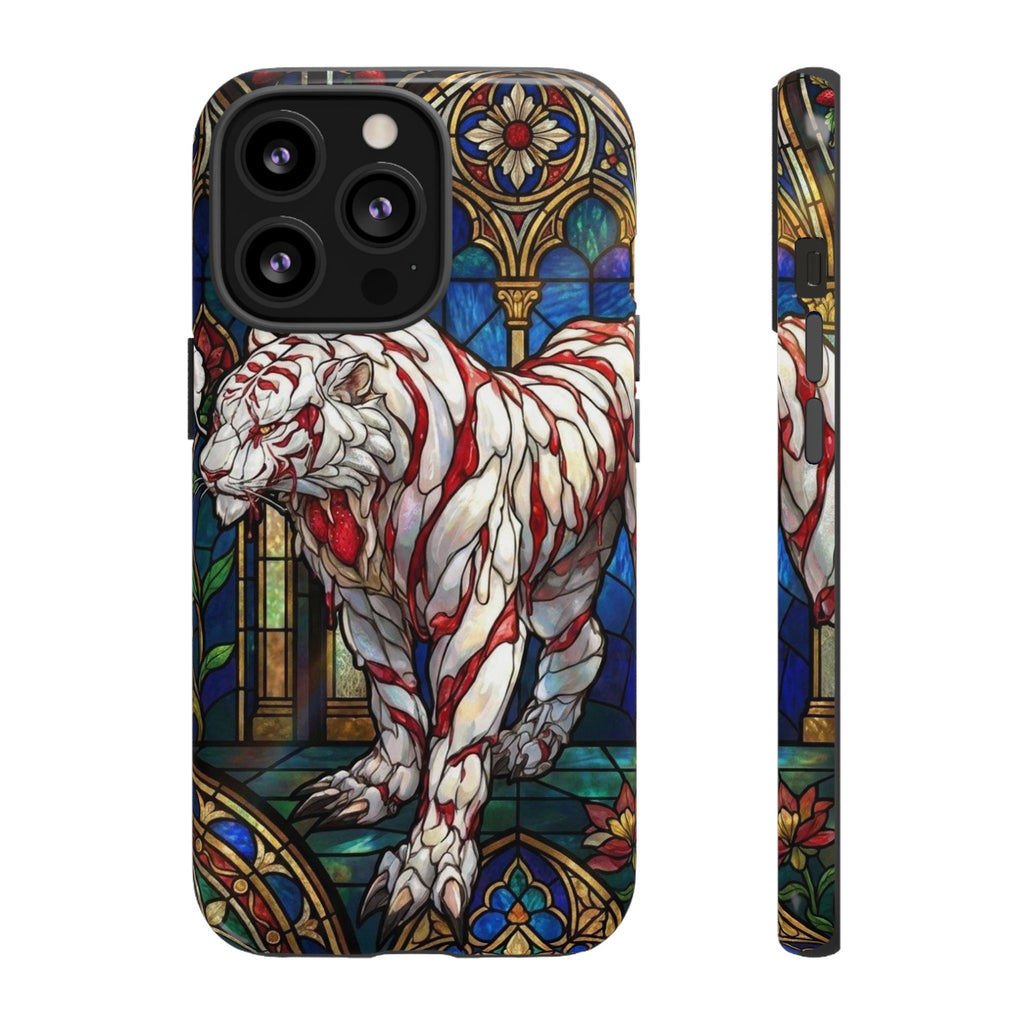 MOUMONS0011 special Stained Glass Phone Case — Protective Tough Case with Gothic Cathedral Design