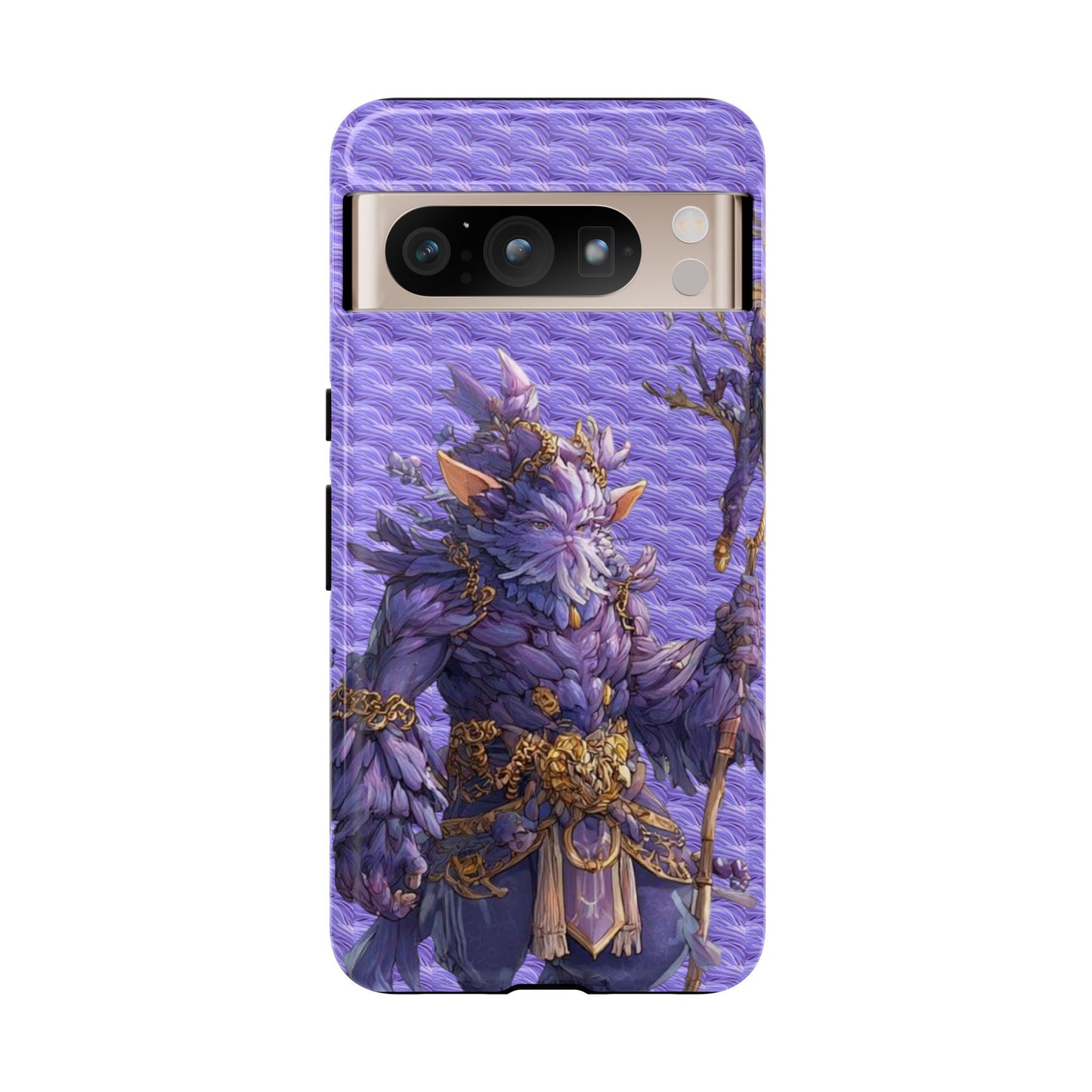 MOUMONS004 Purple Fantasy Warrior Phone Case – "Smoothie Waguizi" Art Protective Cover