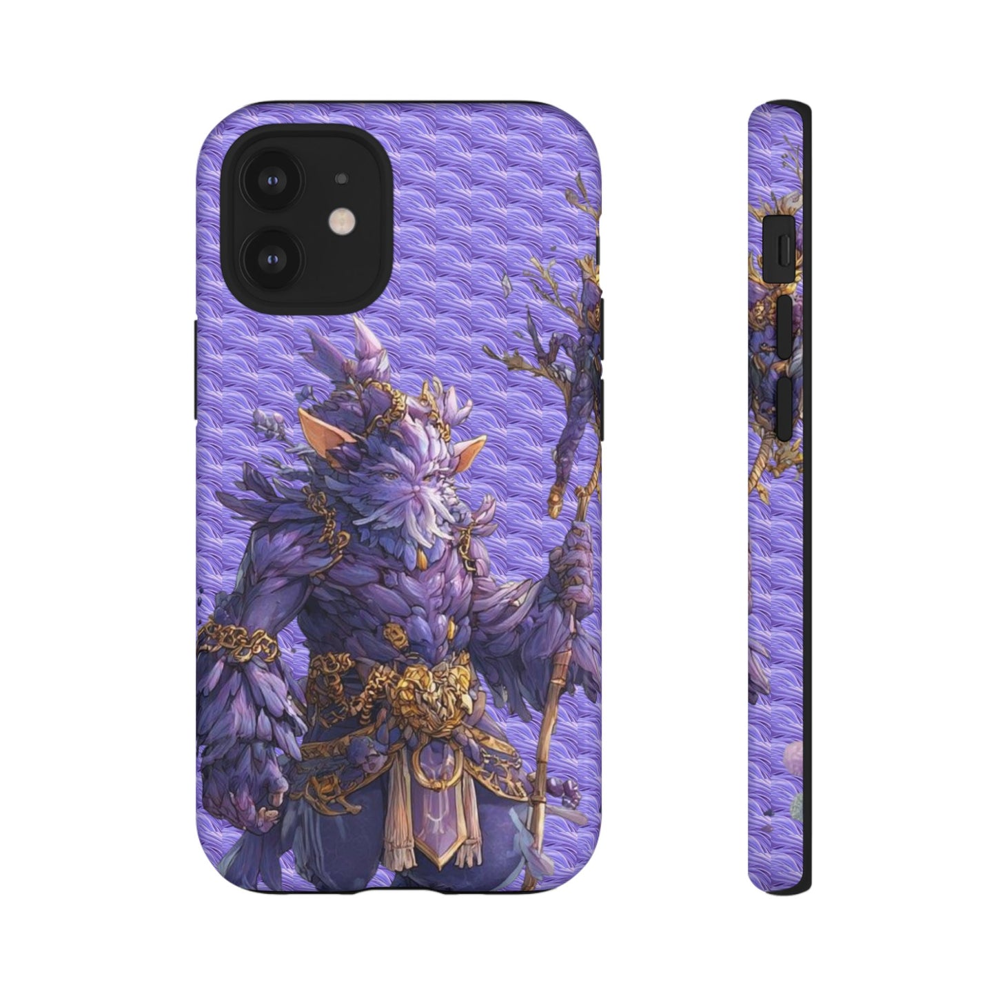MOUMONS004 Purple Fantasy Warrior Phone Case – "Smoothie Waguizi" Art Protective Cover