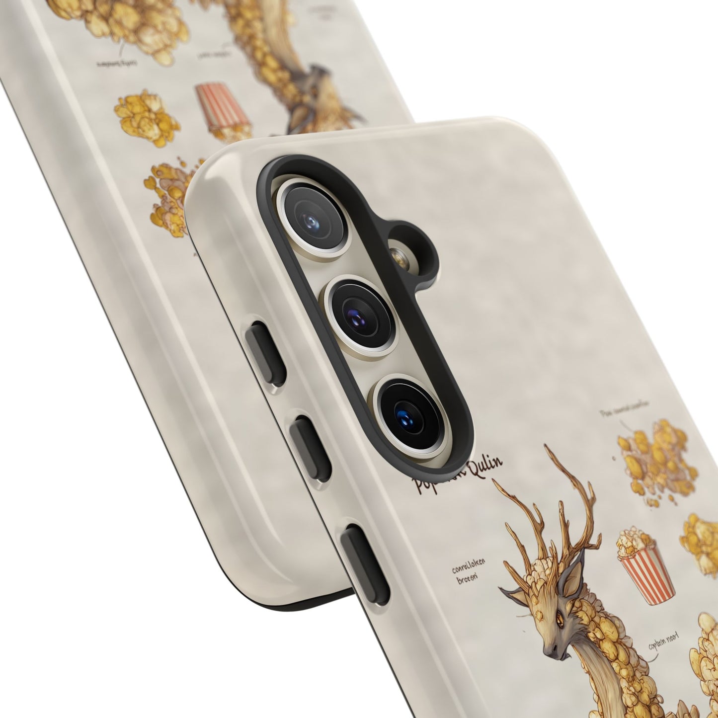 MOUMONS002 Popcorn Quill Phone Case — Cute Popcorn Creature Protective Cover