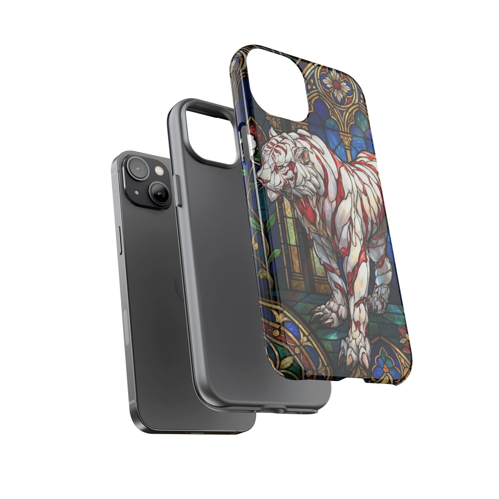MOUMONS0011 special Stained Glass Phone Case — Protective Tough Case with Gothic Cathedral Design