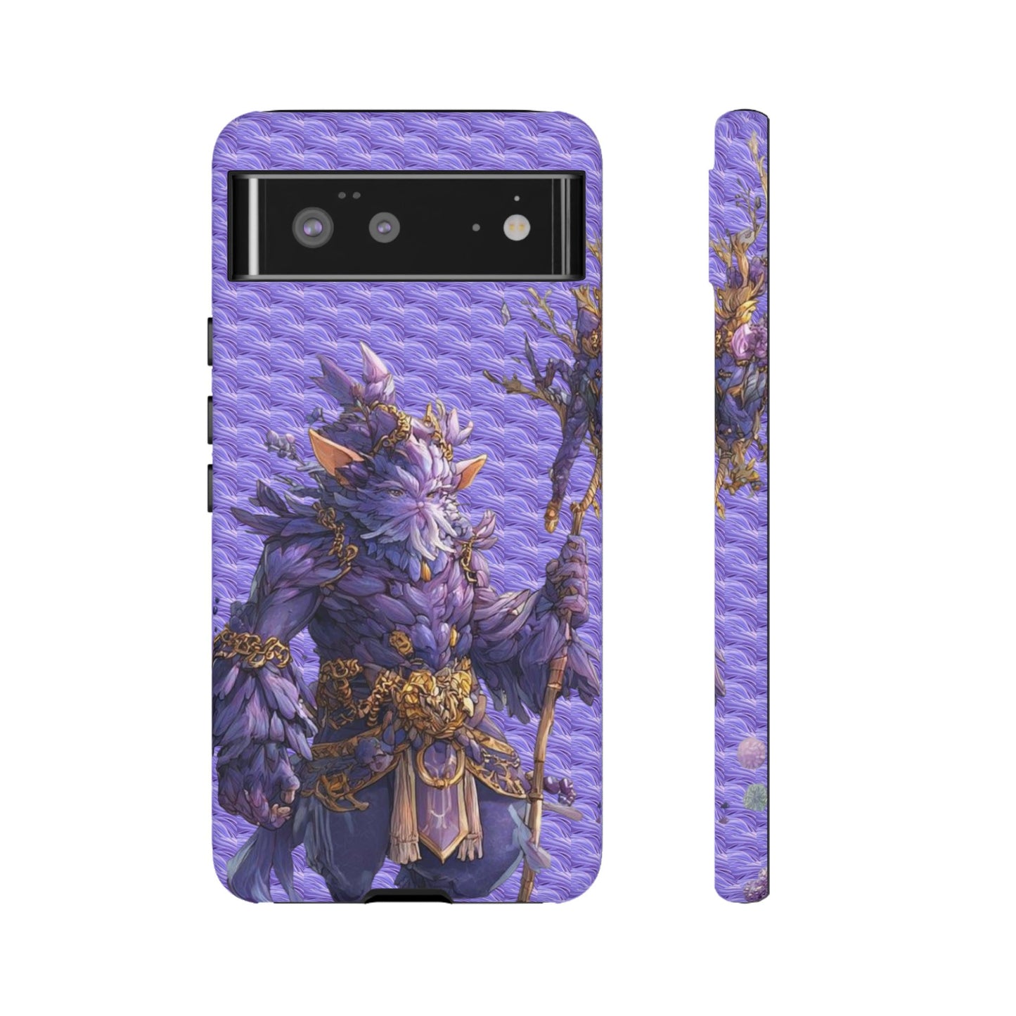 MOUMONS004 Purple Fantasy Warrior Phone Case – "Smoothie Waguizi" Art Protective Cover