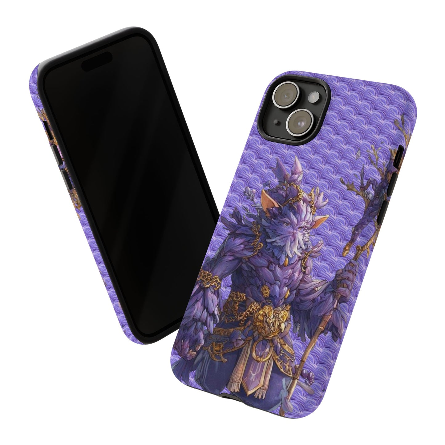 MOUMONS004 Purple Fantasy Warrior Phone Case – "Smoothie Waguizi" Art Protective Cover