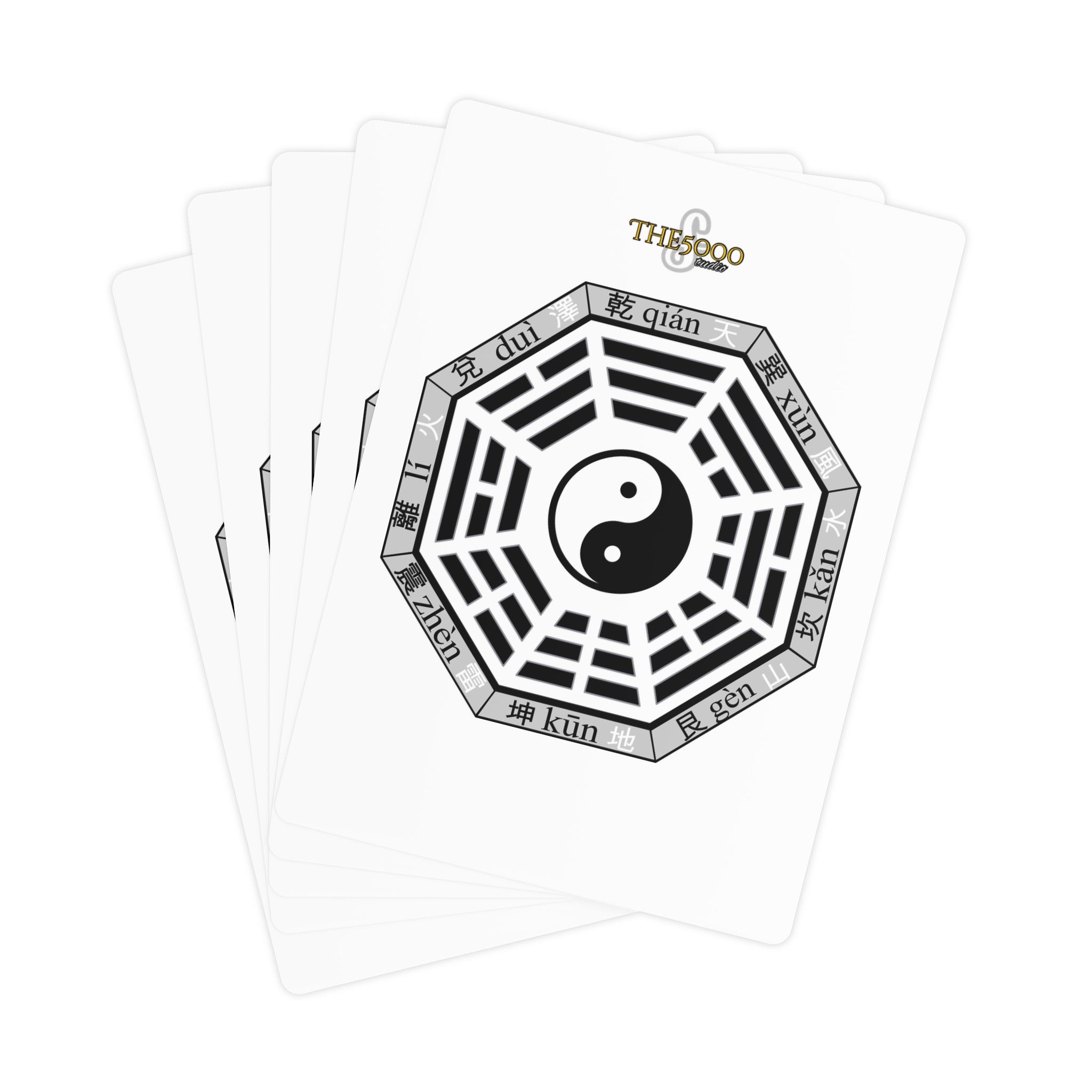 Elegant Poker Cards - Yin Yang & Ace of Spades Design