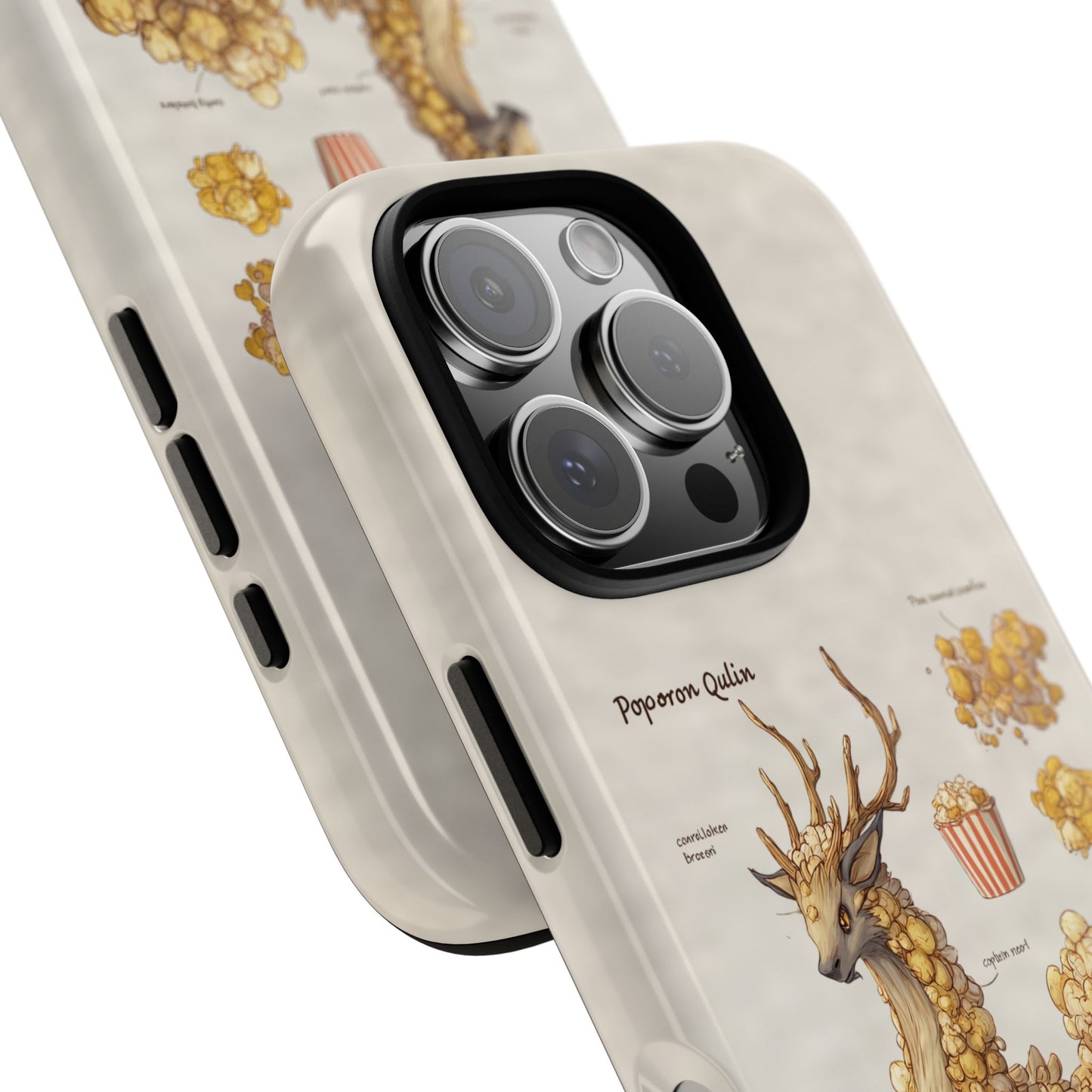 MOUMONS002 Popcorn Quill Phone Case — Cute Popcorn Creature Protective Cover