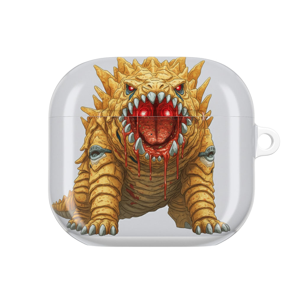 MOUMONS 005 AirPods Case — Cute Monstrous Armadillo Design with 'Moumouns' Logo