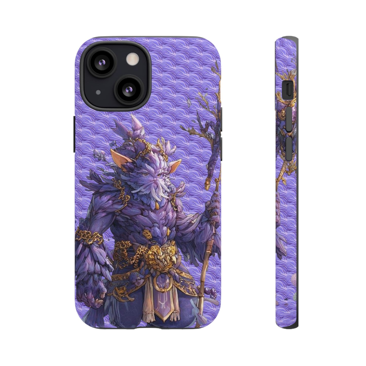 MOUMONS004 Purple Fantasy Warrior Phone Case – "Smoothie Waguizi" Art Protective Cover