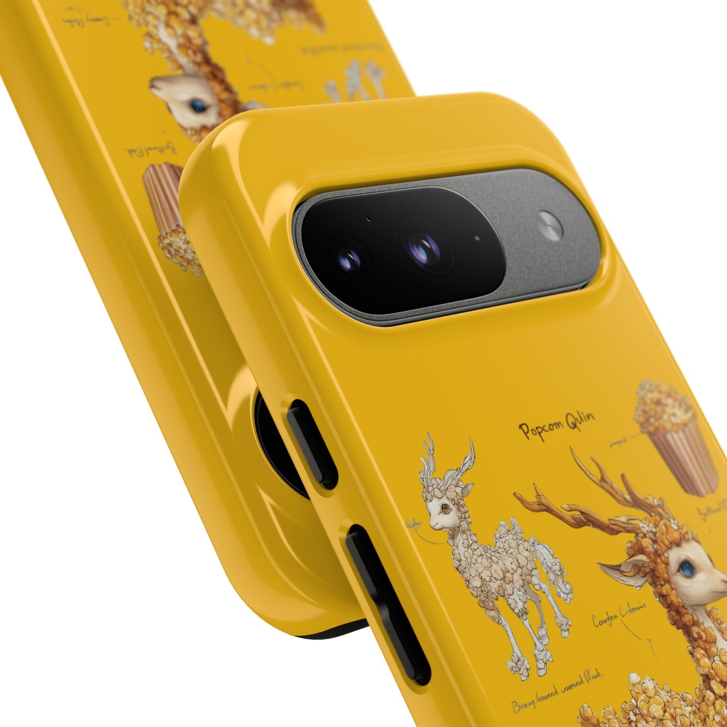 MOUMONS001 Popcorn Deer Phone Case – Cute Kawaii Snack Animal Protective Cover