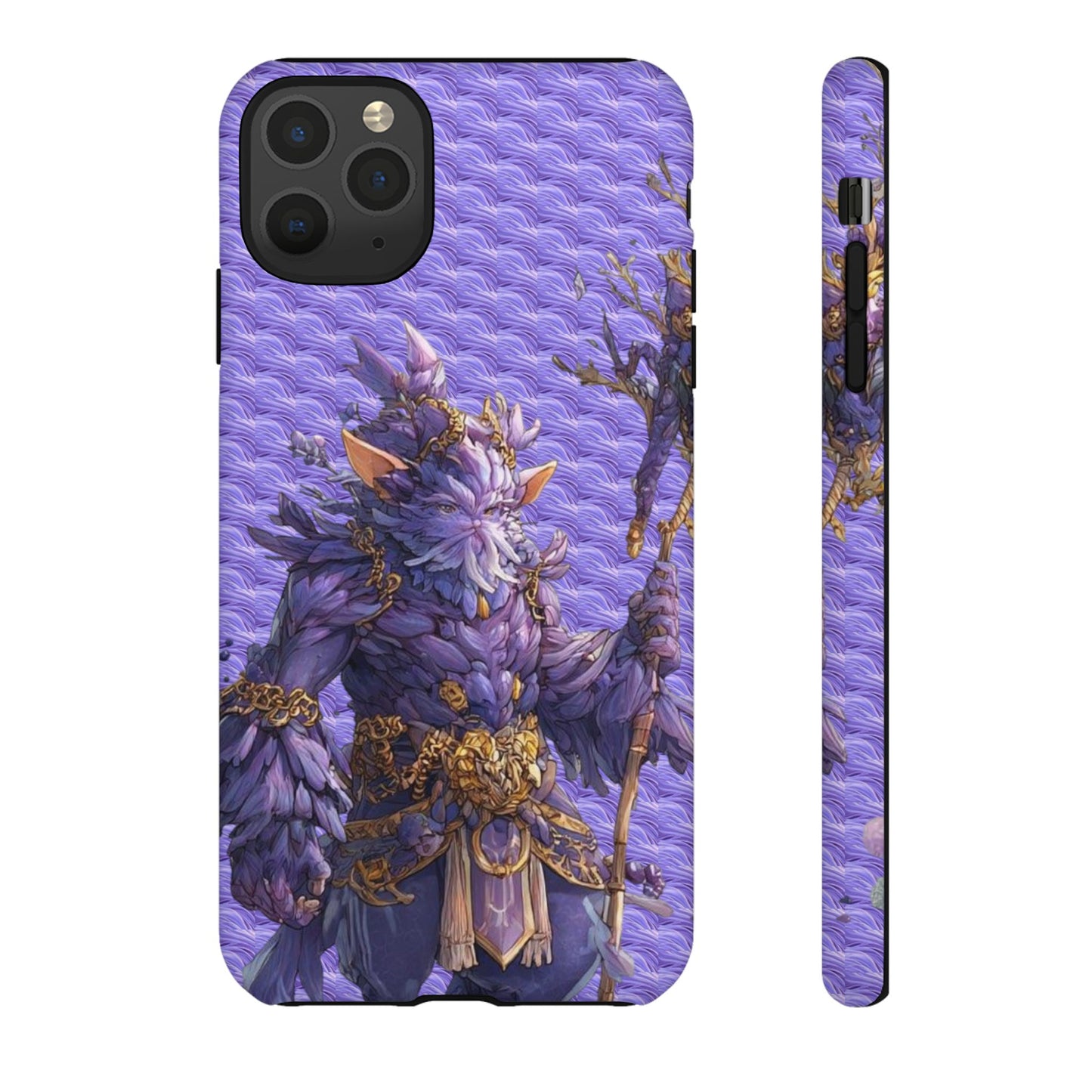 MOUMONS004 Purple Fantasy Warrior Phone Case – "Smoothie Waguizi" Art Protective Cover