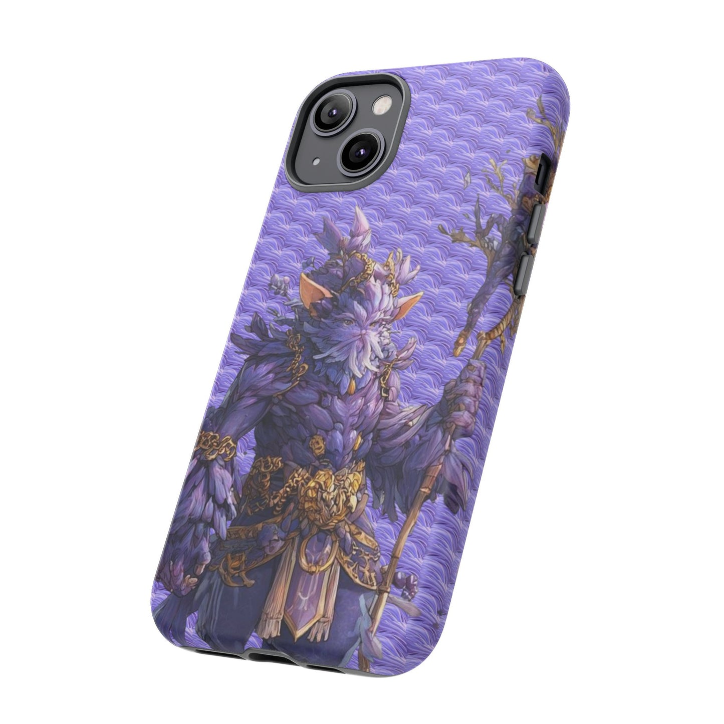 MOUMONS004 Purple Fantasy Warrior Phone Case – "Smoothie Waguizi" Art Protective Cover