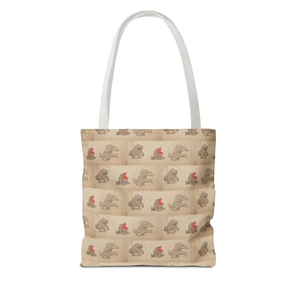 MOUMONS006 Tote Bag — Cute Retro Dog Shopper