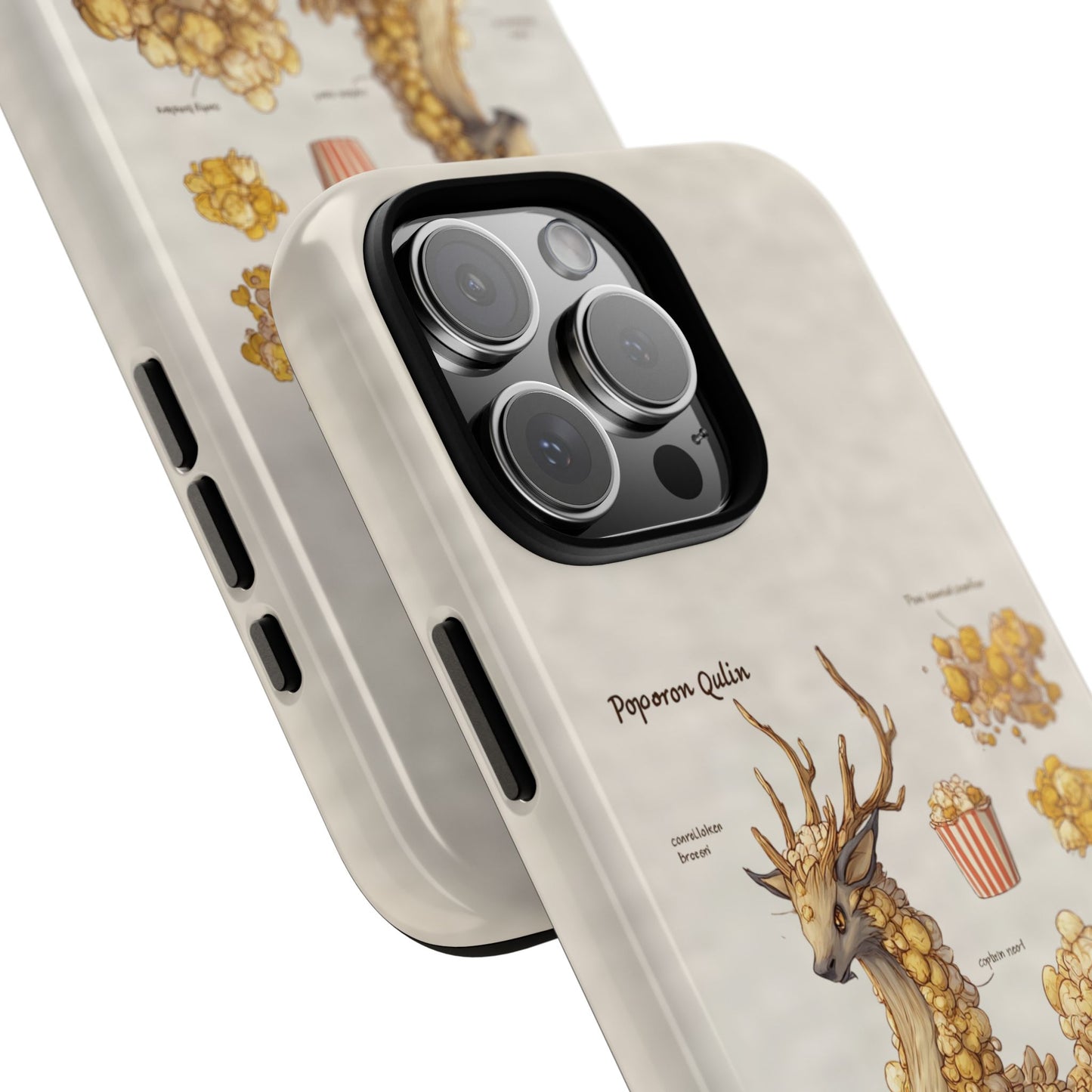 MOUMONS002 Popcorn Quill Phone Case — Cute Popcorn Creature Protective Cover