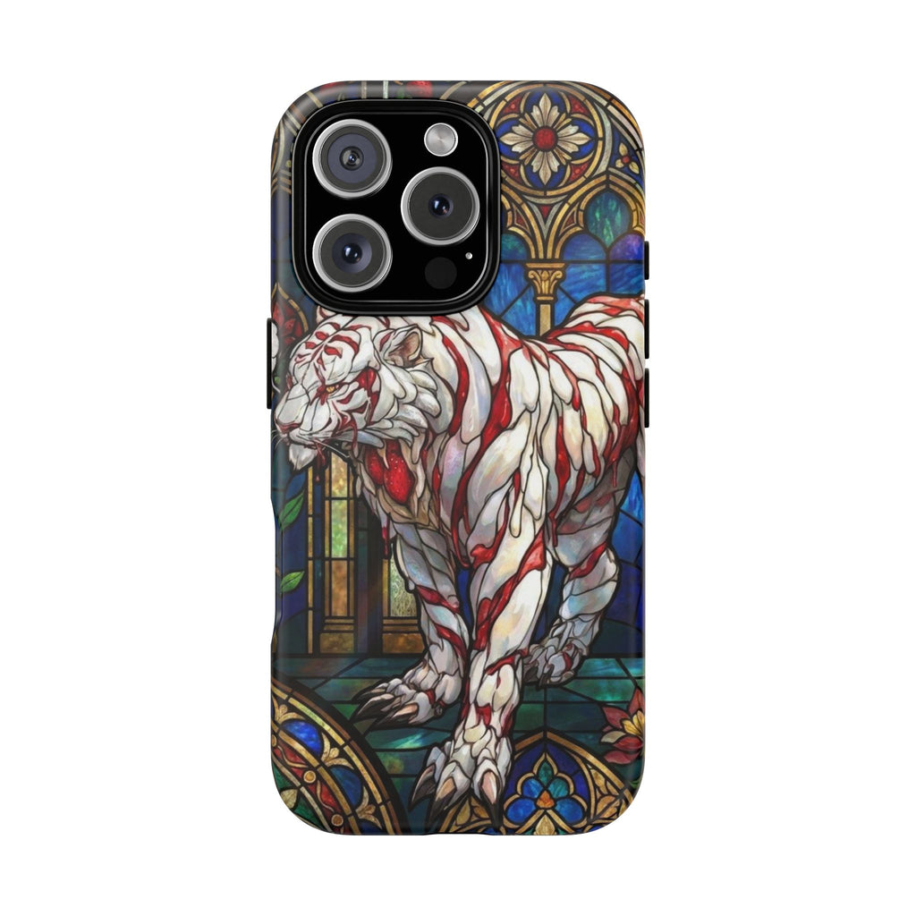 MOUMONS0011 special Stained Glass Phone Case — Protective Tough Case with Gothic Cathedral Design