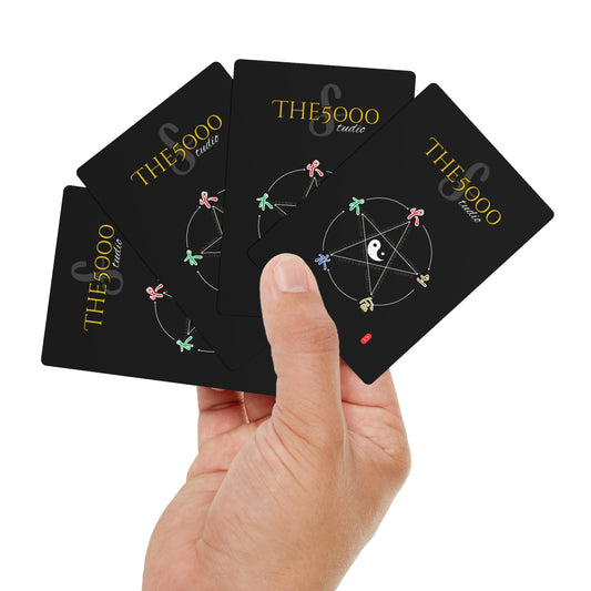 Premium Poker Cards Set - The five Elemental Design Collection