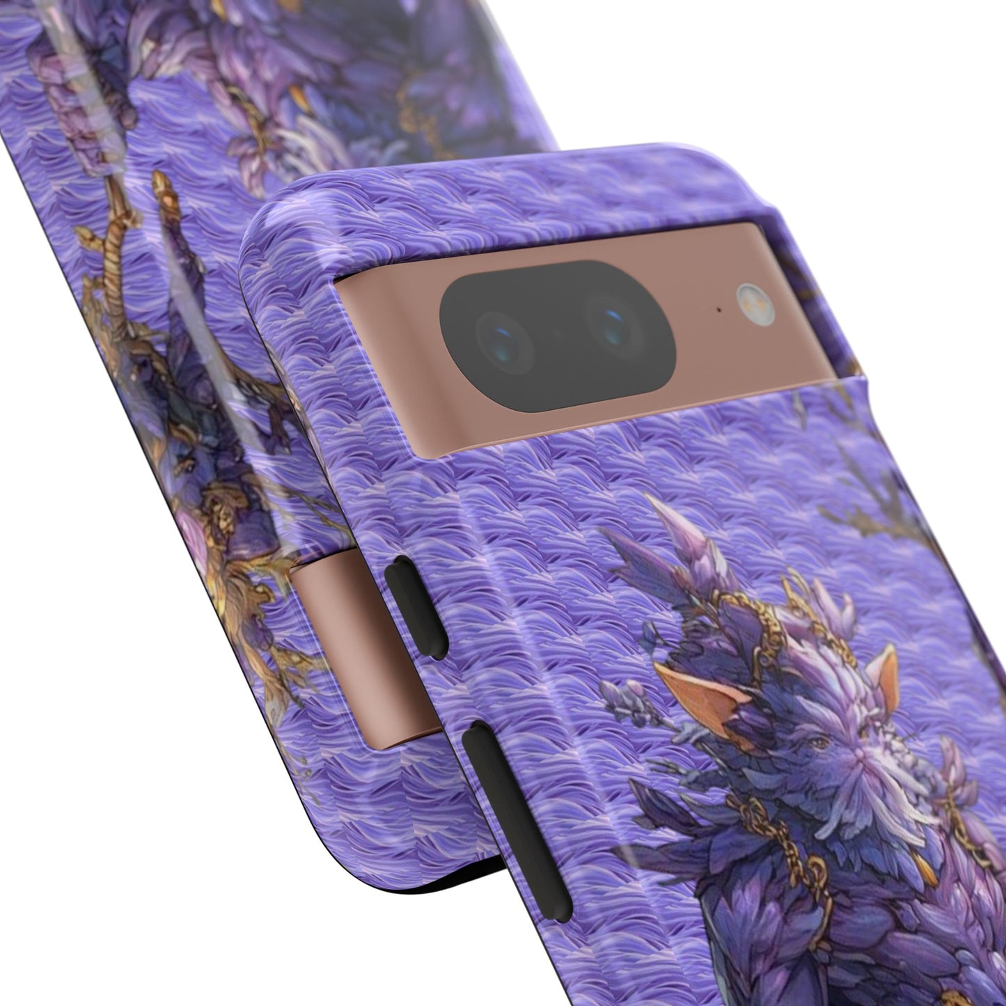 MOUMONS004 Purple Fantasy Warrior Phone Case – "Smoothie Waguizi" Art Protective Cover