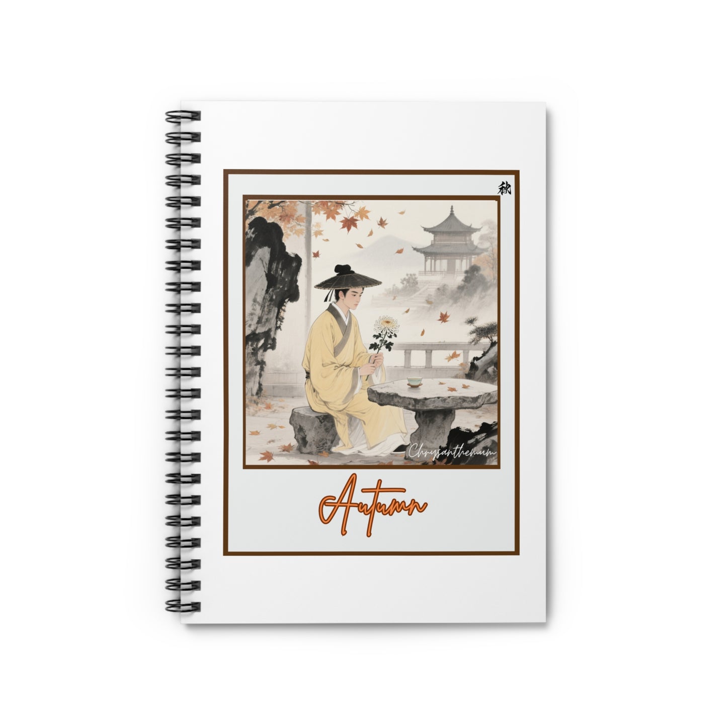 Autumn Inspired Spiral Notebook, Ruled Line Journal, Fall Notebook, Gift for Artists, Nature Lover's Diary