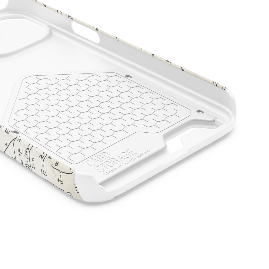 A001 Math Formula Phone Card Case — Scientific Equations Card Holder Phone Case