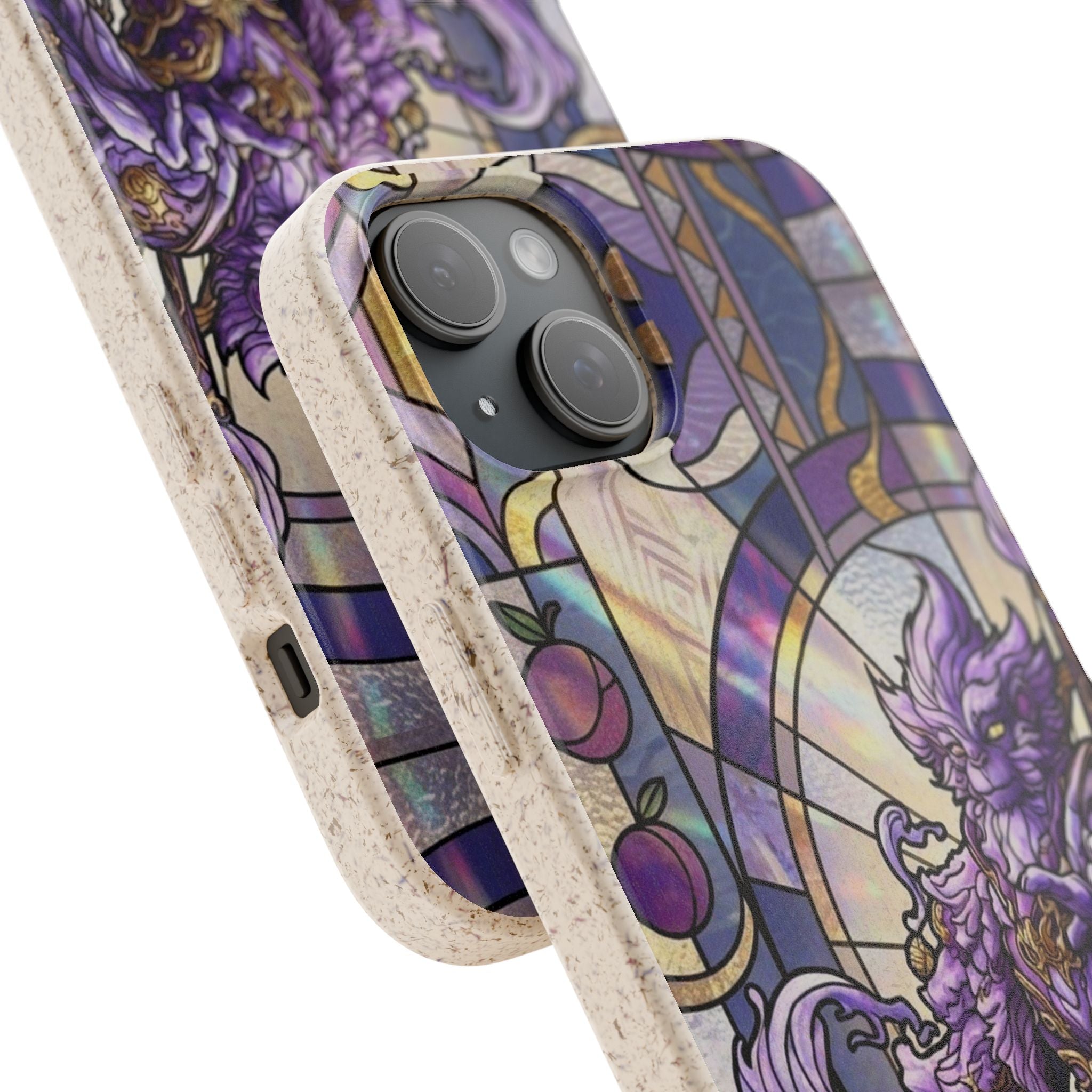 Special MOUMONS003 stained glass Biodegradable Phone Case