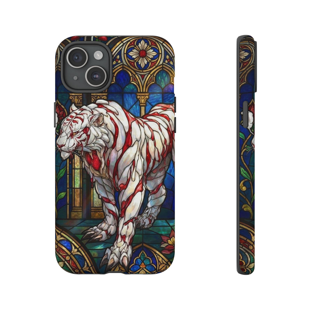 MOUMONS0011 special Stained Glass Phone Case — Protective Tough Case with Gothic Cathedral Design