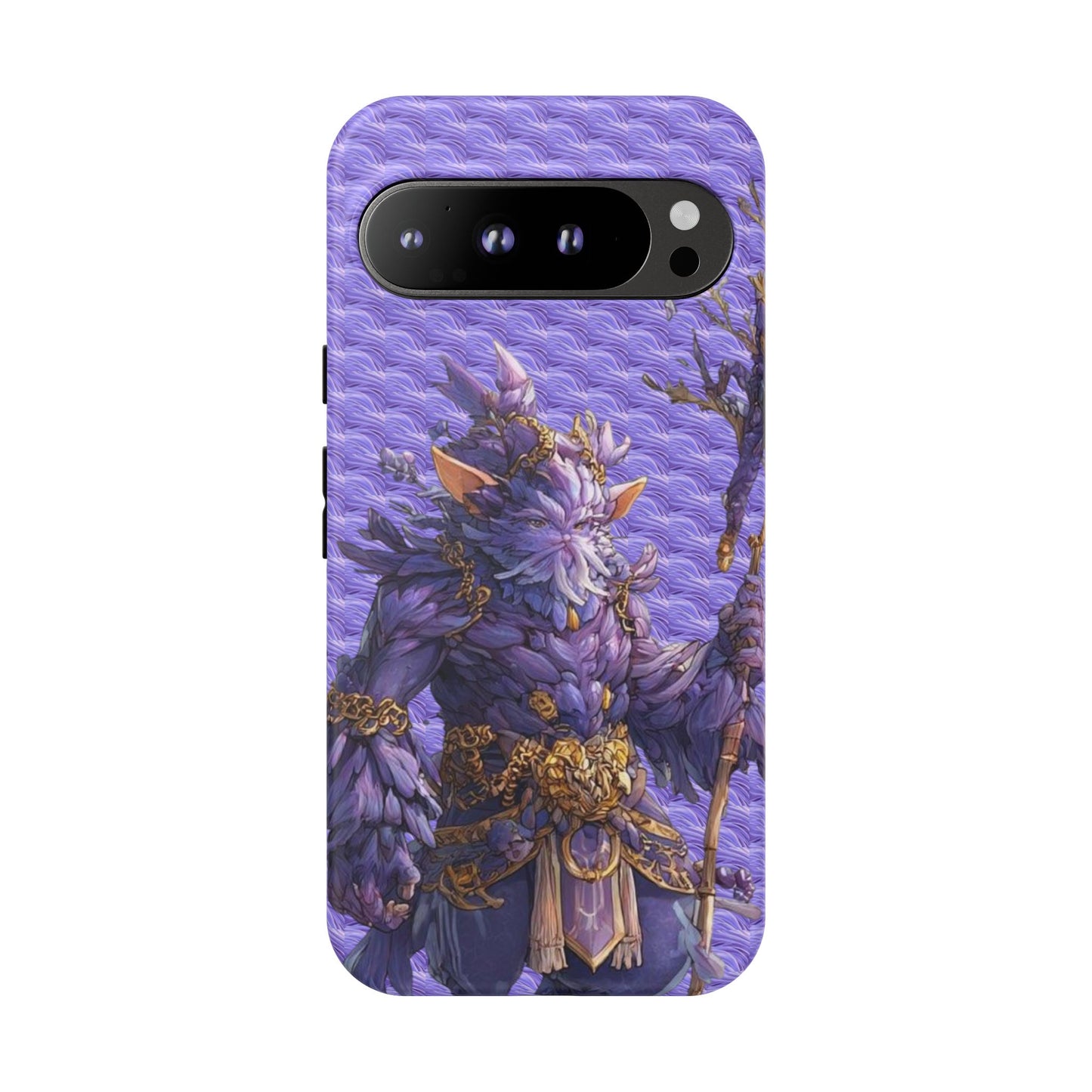 MOUMONS004 Purple Fantasy Warrior Phone Case – "Smoothie Waguizi" Art Protective Cover