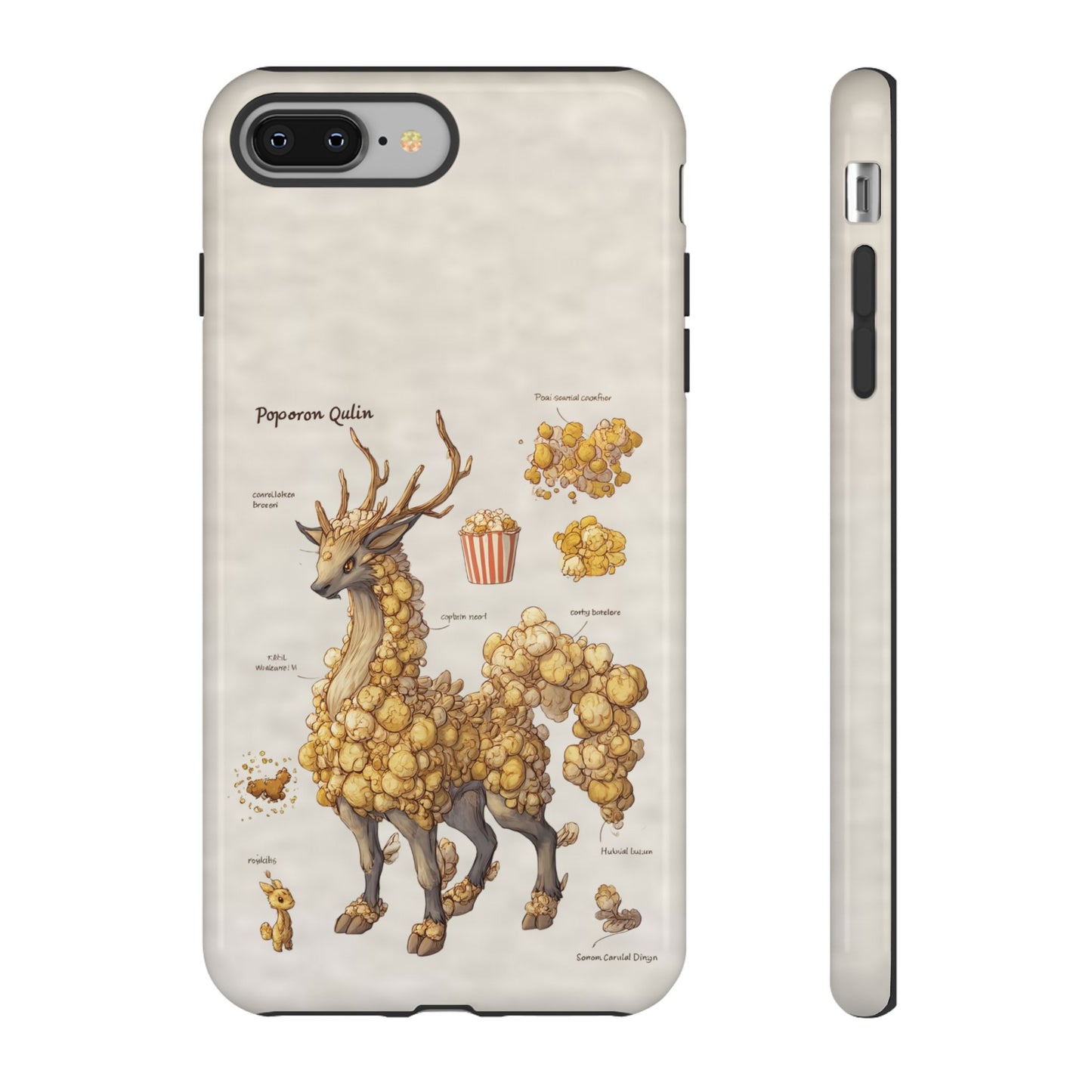 MOUMONS002 Popcorn Quill Phone Case — Cute Popcorn Creature Protective Cover