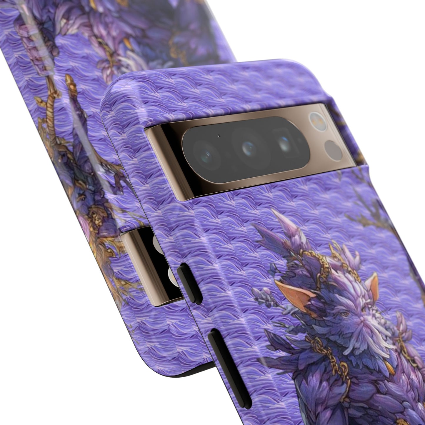 MOUMONS004 Purple Fantasy Warrior Phone Case – "Smoothie Waguizi" Art Protective Cover