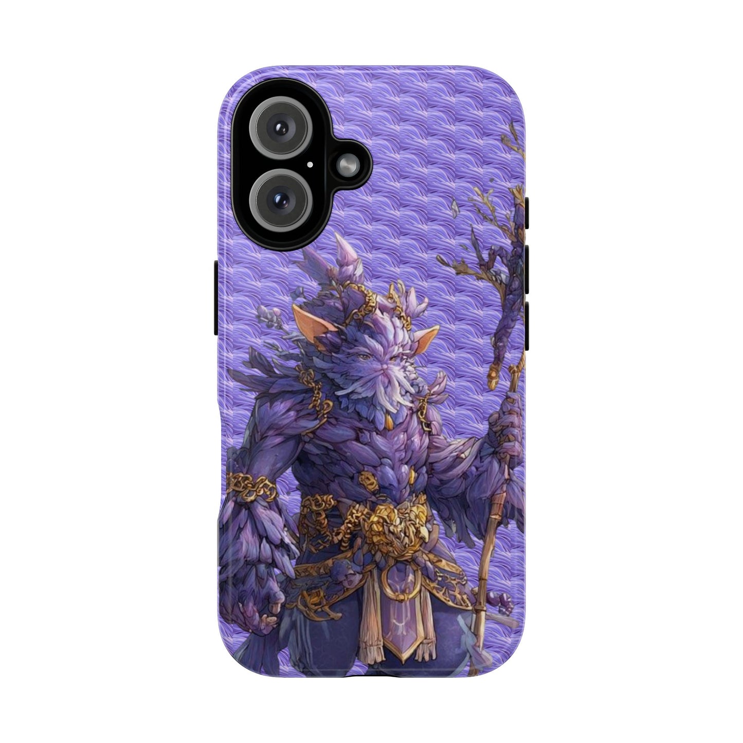 MOUMONS004 Purple Fantasy Warrior Phone Case – "Smoothie Waguizi" Art Protective Cover