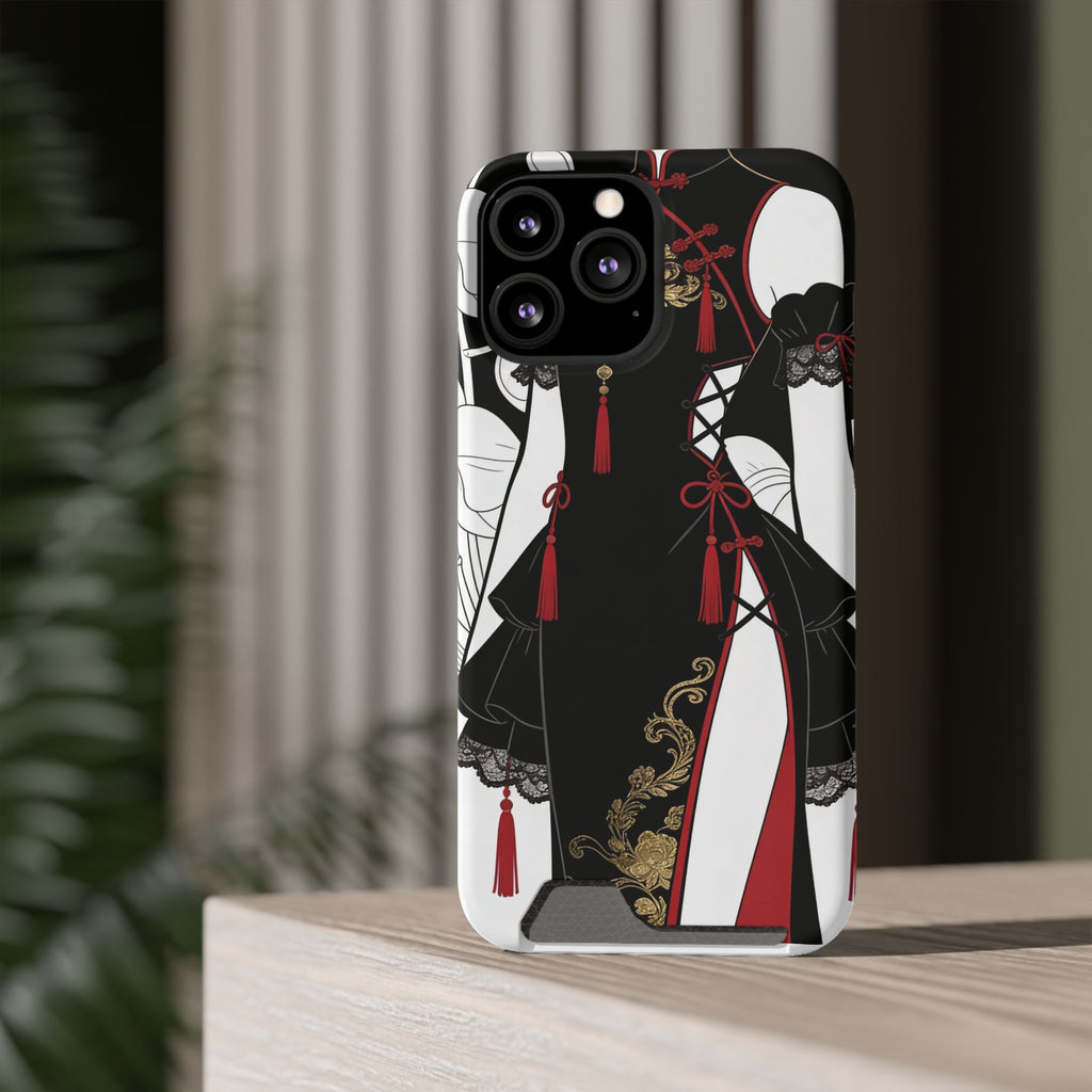 A002 Chinese Traditional Fashion Phone Case with Card Holder