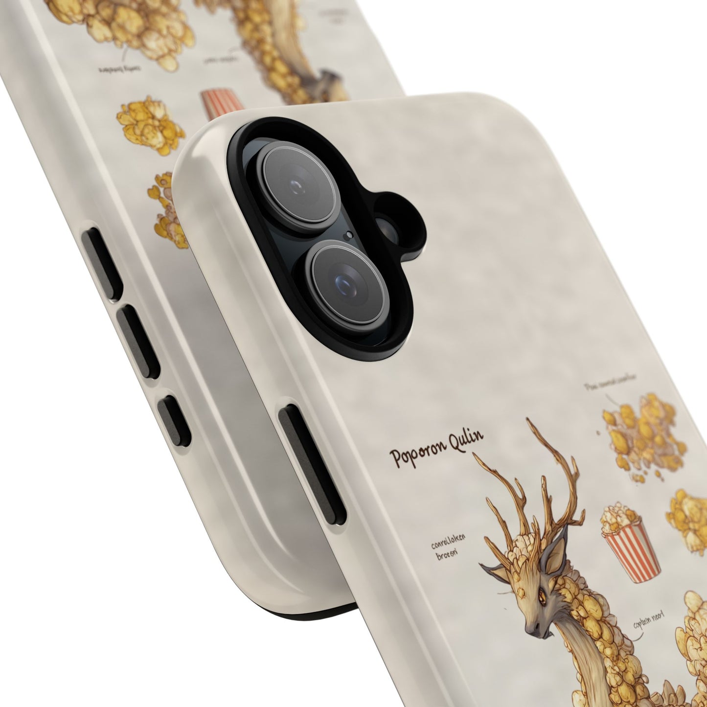 MOUMONS002 Popcorn Quill Phone Case — Cute Popcorn Creature Protective Cover