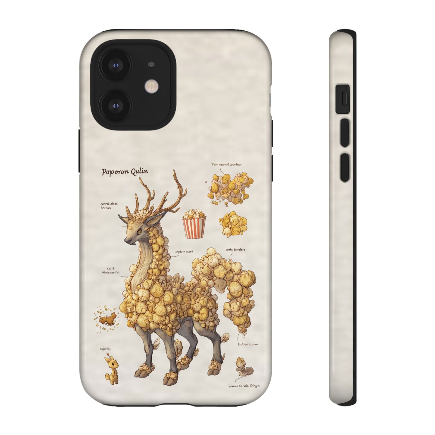 MOUMONS002 Popcorn Quill Phone Case — Cute Popcorn Creature Protective Cover