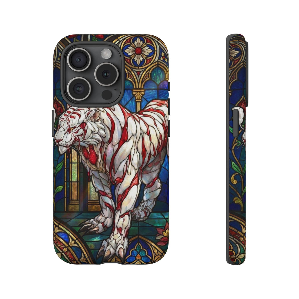 MOUMONS0011 special Stained Glass Phone Case — Protective Tough Case with Gothic Cathedral Design