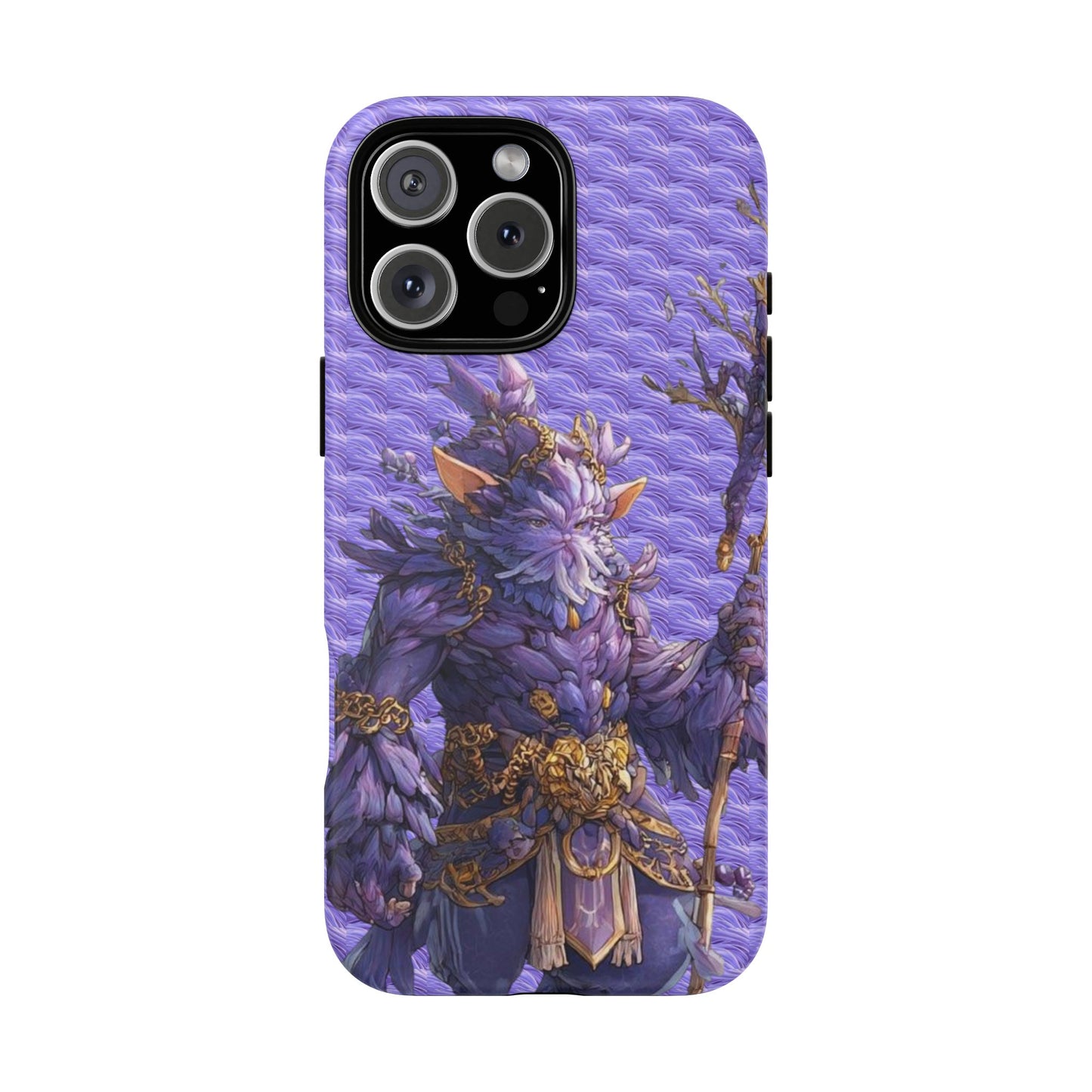 MOUMONS004 Purple Fantasy Warrior Phone Case – "Smoothie Waguizi" Art Protective Cover