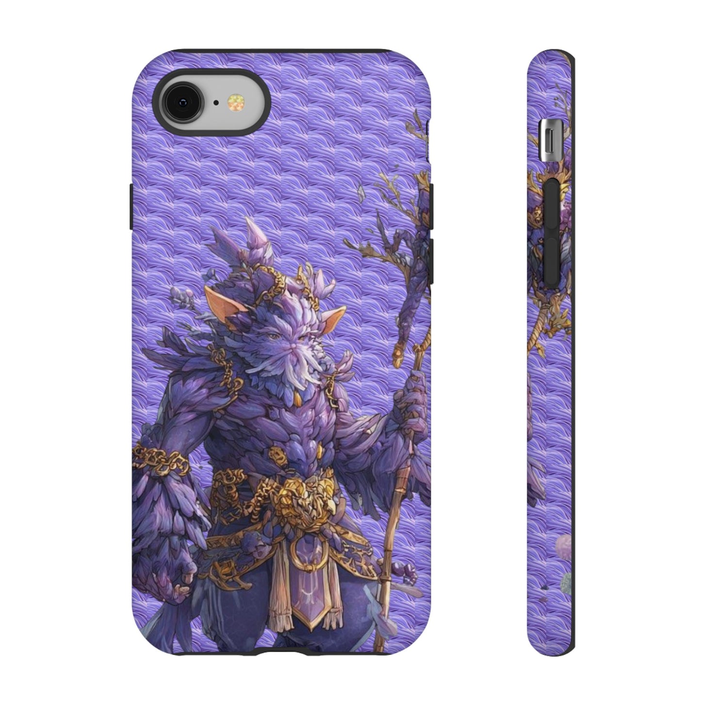 MOUMONS004 Purple Fantasy Warrior Phone Case – "Smoothie Waguizi" Art Protective Cover