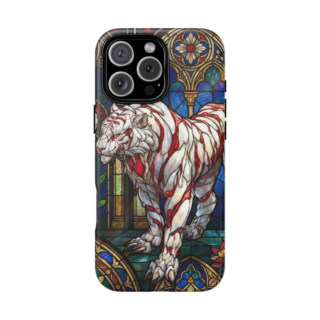 MOUMONS0011 special Stained Glass Phone Case — Protective Tough Case with Gothic Cathedral Design