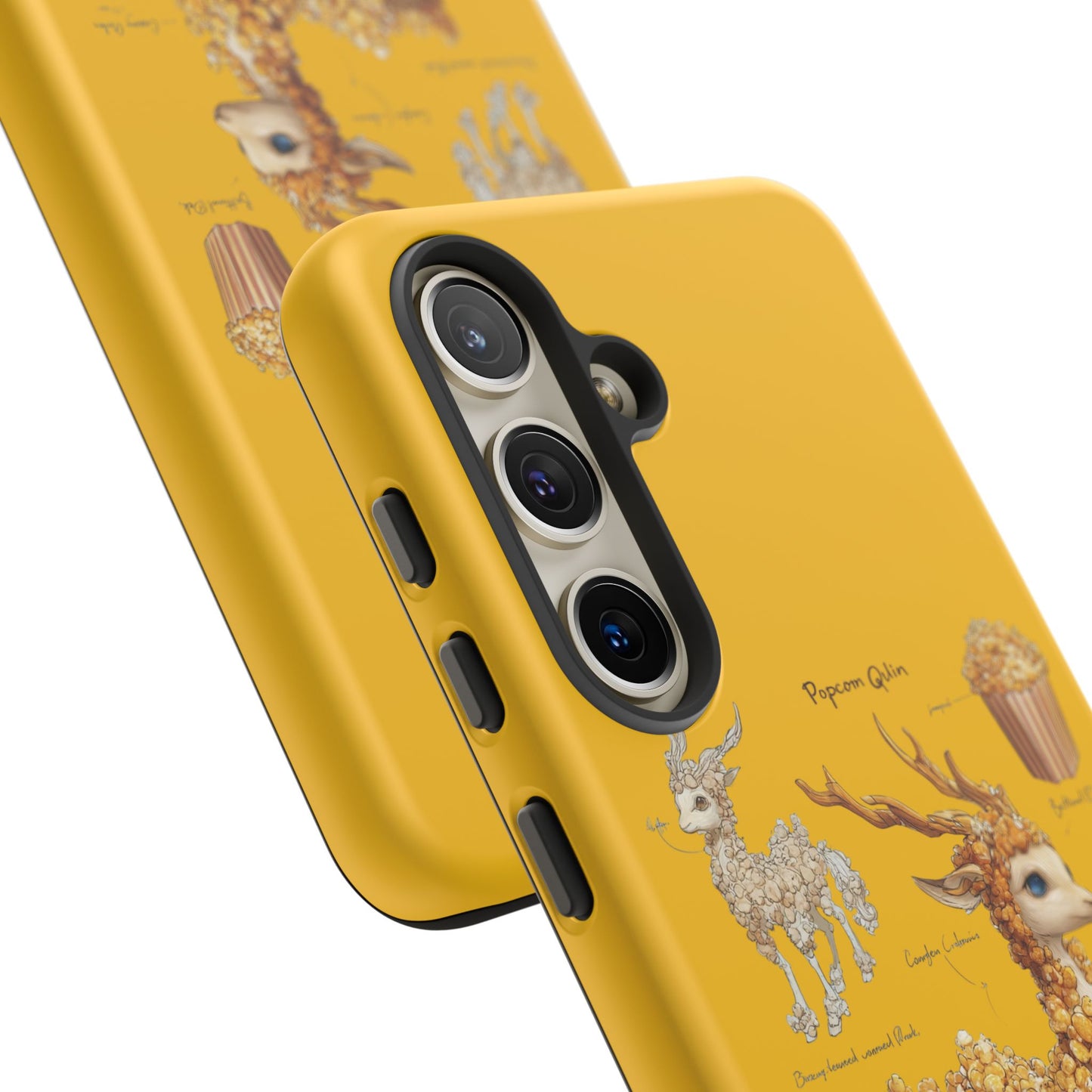 MOUMONS001 Popcorn Deer Phone Case – Cute Kawaii Snack Animal Protective Cover