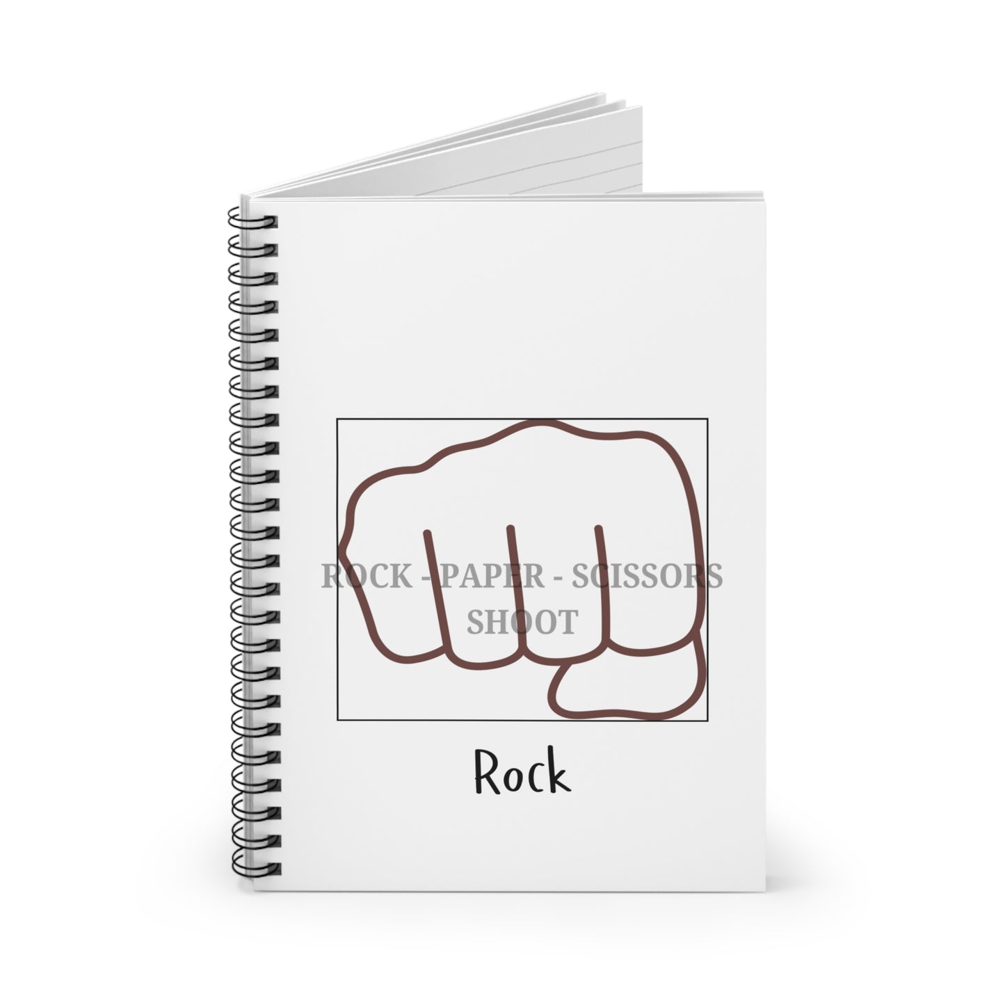 Spiral Notebook - Funny Rock-Paper-Scissors Game