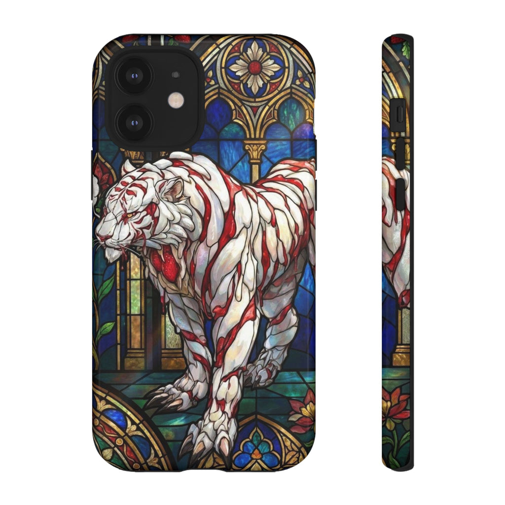 MOUMONS0011 special Stained Glass Phone Case — Protective Tough Case with Gothic Cathedral Design
