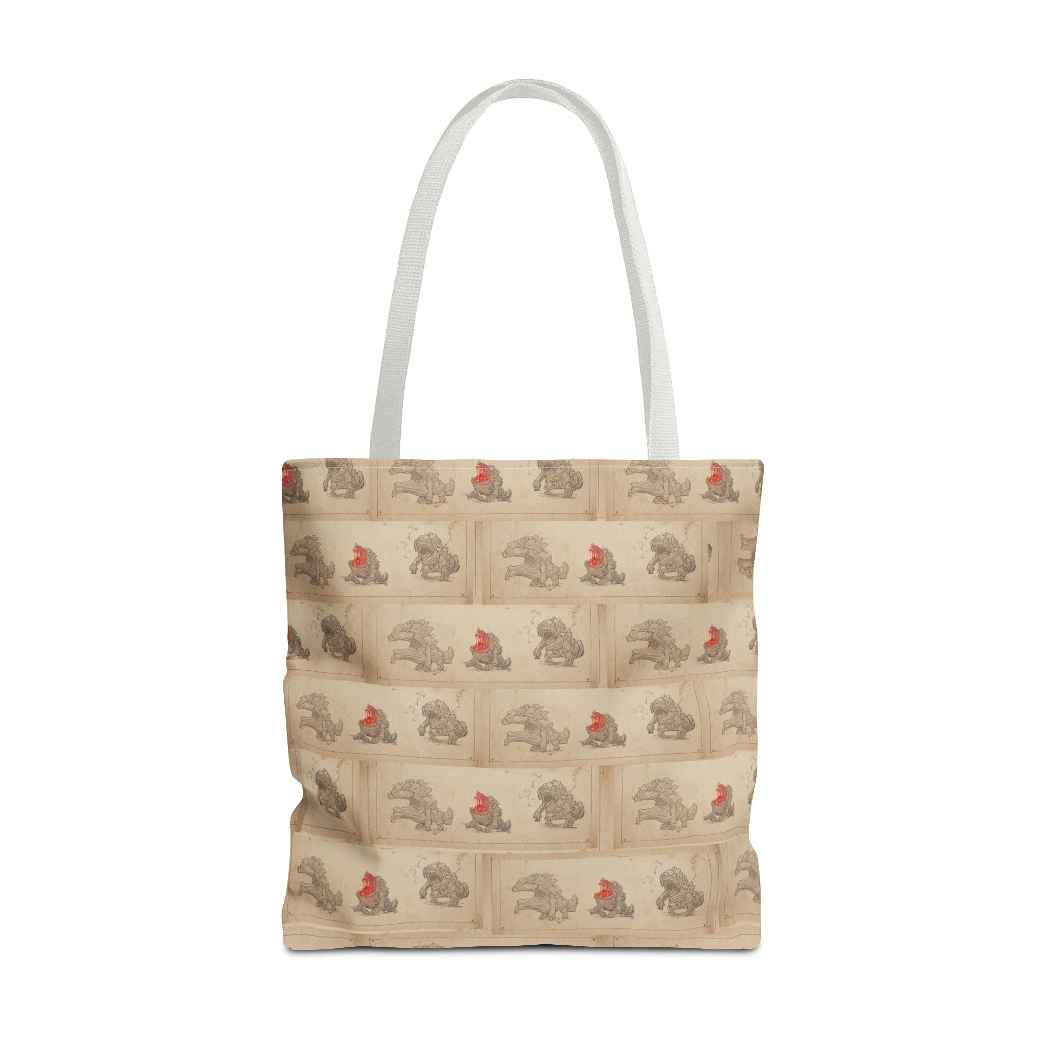 MOUMONS006 Tote Bag — Cute Retro Dog Shopper