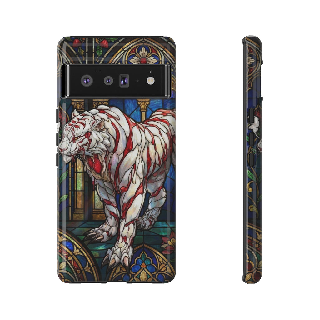 MOUMONS0011 special Stained Glass Phone Case — Protective Tough Case with Gothic Cathedral Design