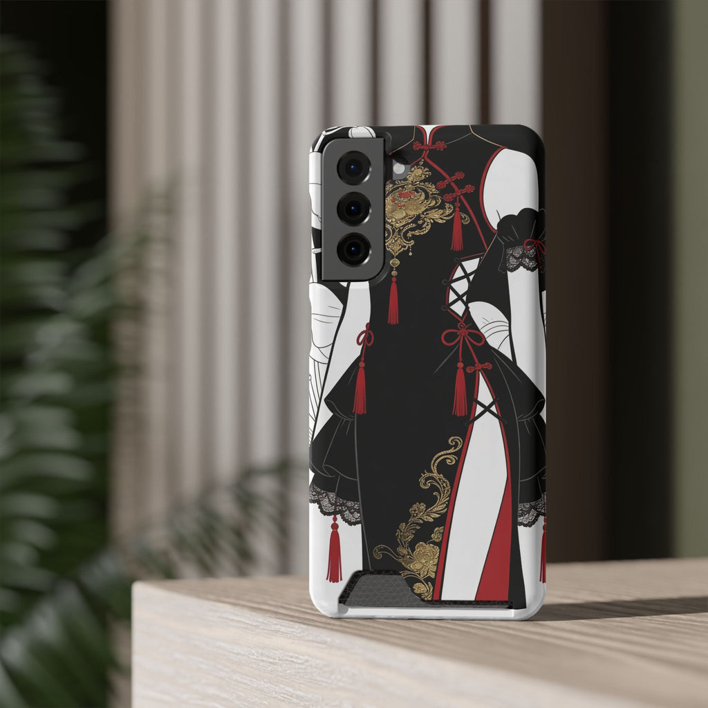 A002 Chinese Traditional Fashion Phone Case with Card Holder