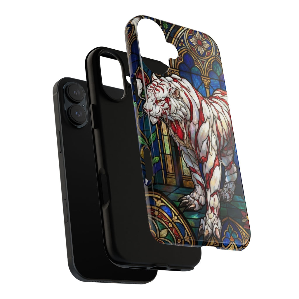 MOUMONS0011 special Stained Glass Phone Case — Protective Tough Case with Gothic Cathedral Design