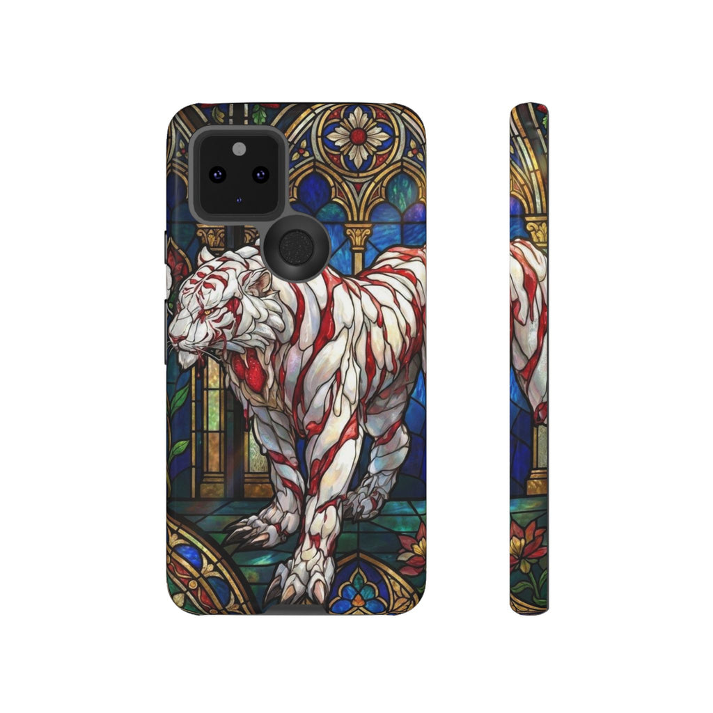 MOUMONS0011 special Stained Glass Phone Case — Protective Tough Case with Gothic Cathedral Design