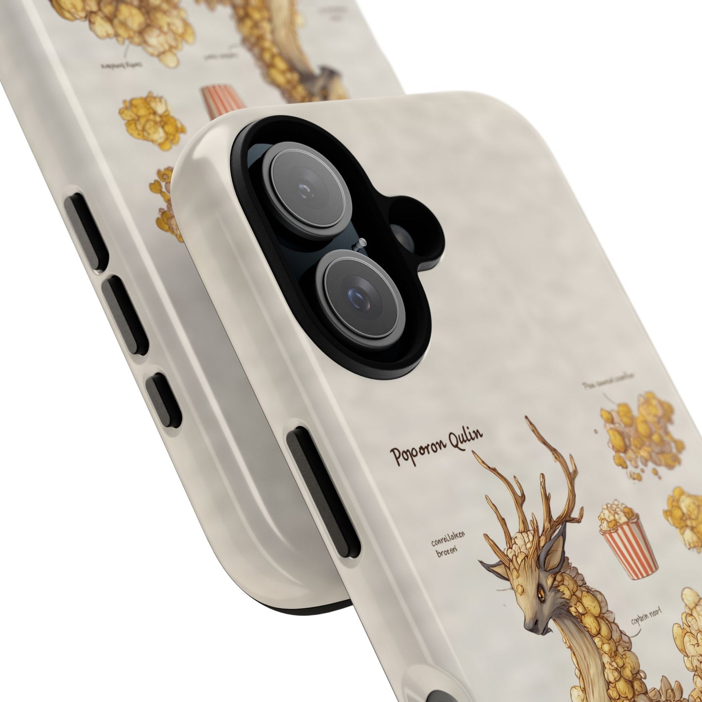 MOUMONS002 Popcorn Quill Phone Case — Cute Popcorn Creature Protective Cover