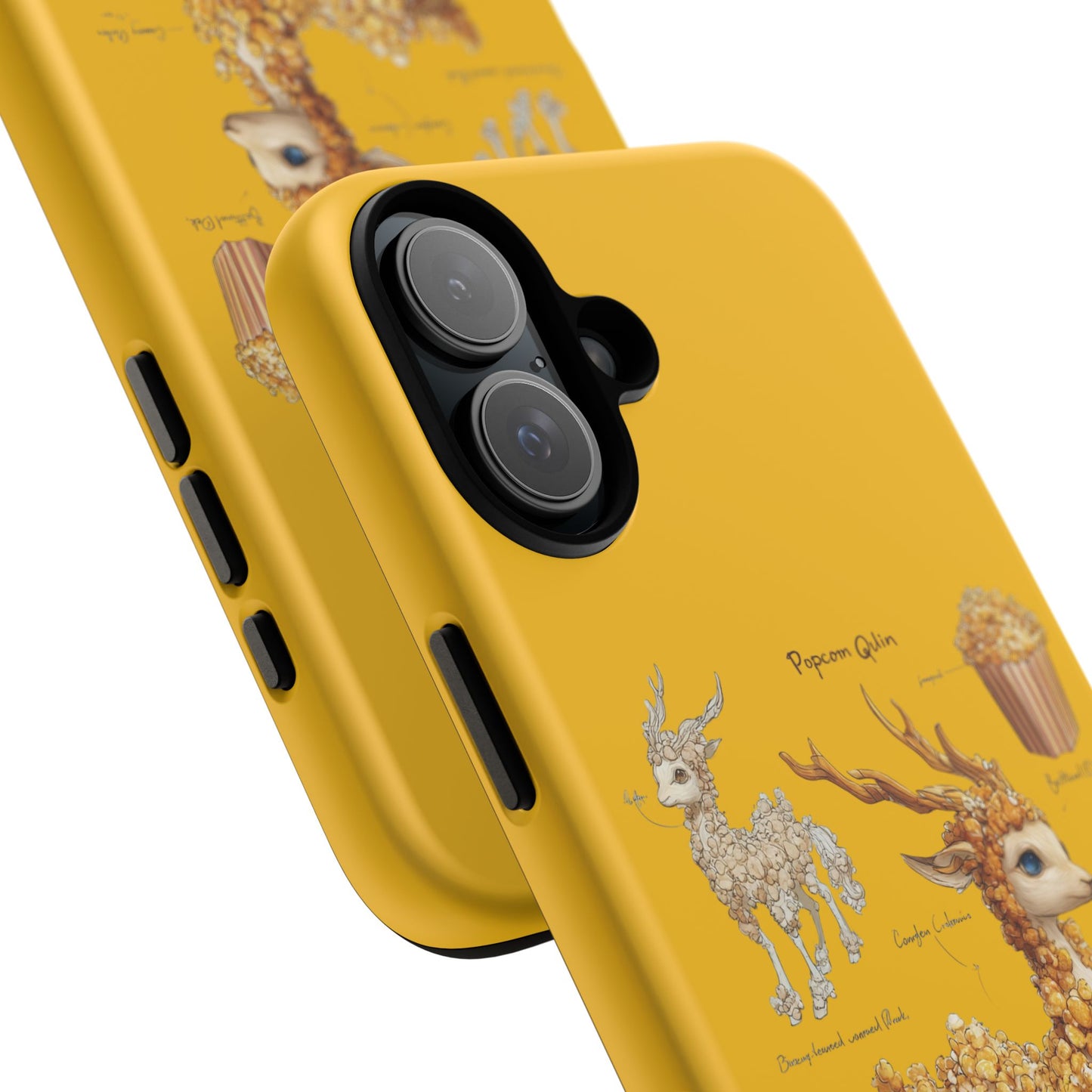 MOUMONS001 Popcorn Deer Phone Case – Cute Kawaii Snack Animal Protective Cover