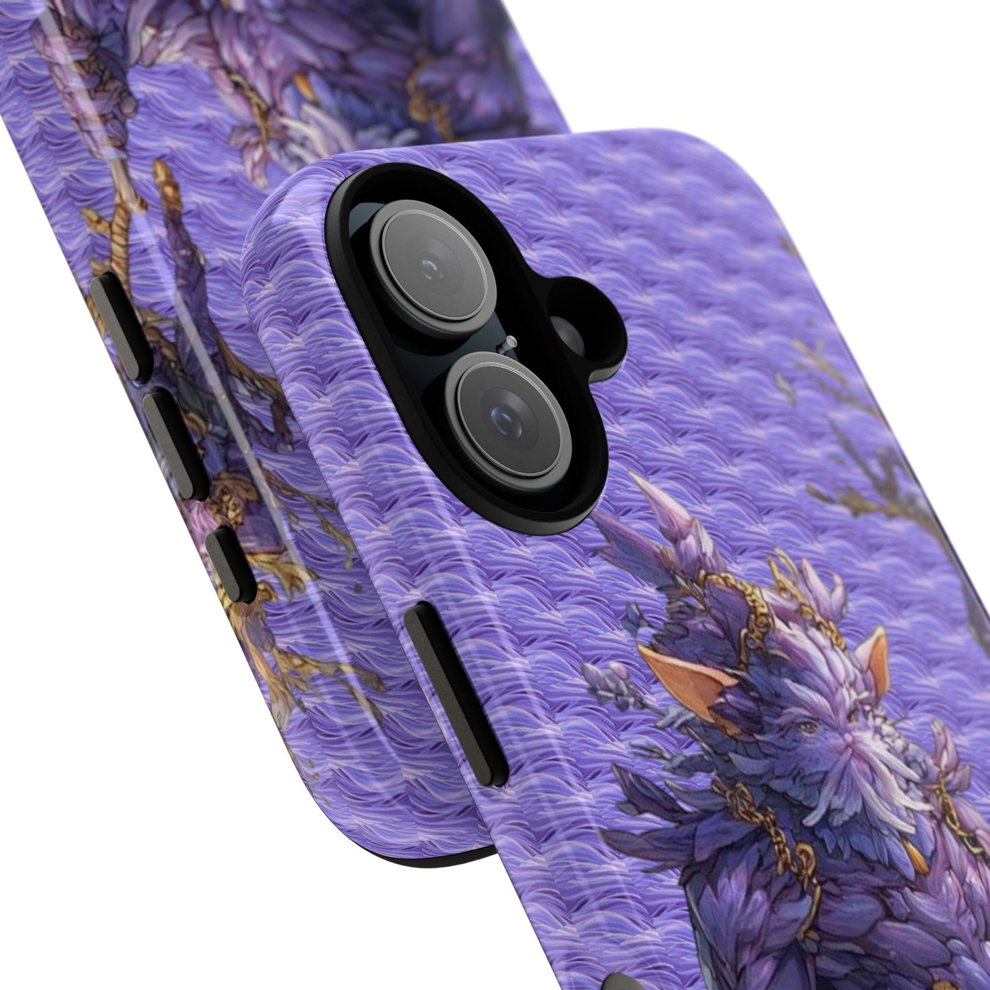 MOUMONS004 Purple Fantasy Warrior Phone Case – "Smoothie Waguizi" Art Protective Cover