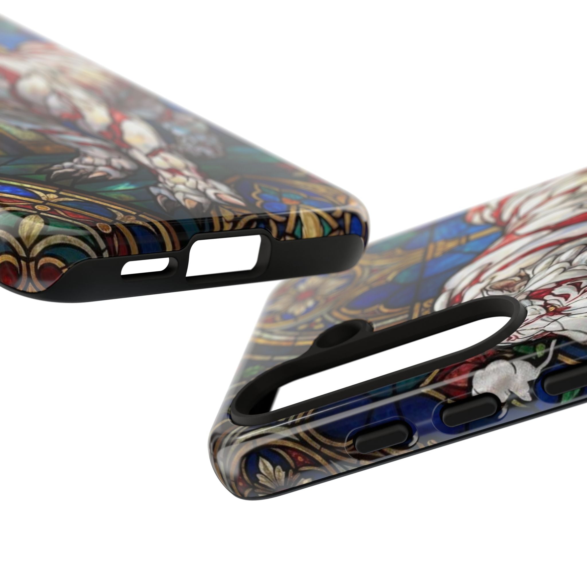 MOUMONS0011 special Stained Glass Phone Case — Protective Tough Case with Gothic Cathedral Design