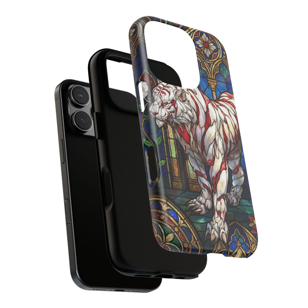 MOUMONS0011 special Stained Glass Phone Case — Protective Tough Case with Gothic Cathedral Design